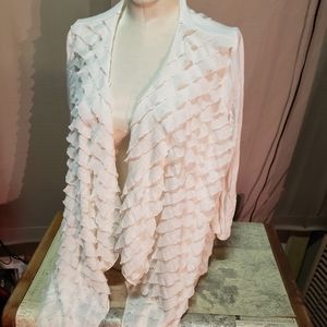 Ladies ruffled over shirt